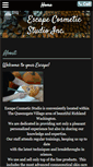 Mobile Screenshot of escapecosmeticstudio.com