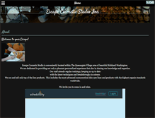 Tablet Screenshot of escapecosmeticstudio.com